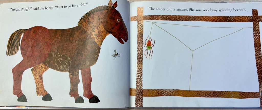 THE VERY BUSY SPIDER by Eric Carle - Stories with Miss Library